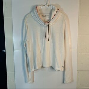 Under Armour Cream Crop Hoodie Long Sleeve Relaxed Fit